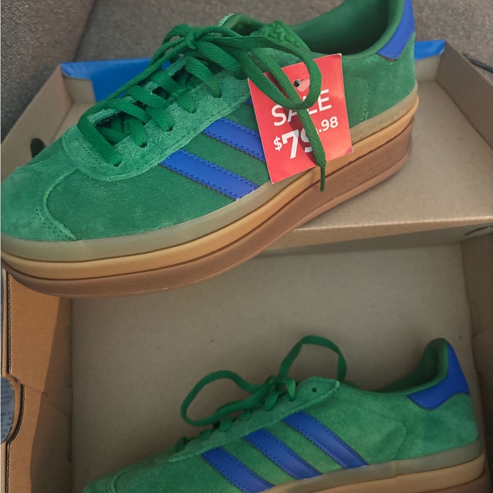Adidas women's Green and Blue Sneakers